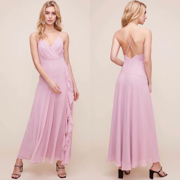 ASTR the Label Holland Ruffle Detail Maxi Dress in Lilac, Medium - Picture 1 of 12